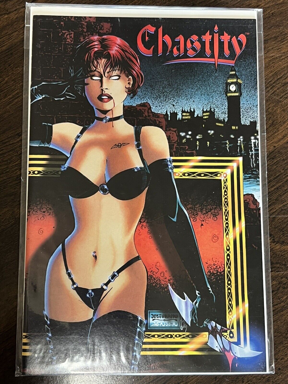 CHASTITY: THEATRE OF PAIN, Issue #2, (Chaos 1997), NM, wraparound cover C046