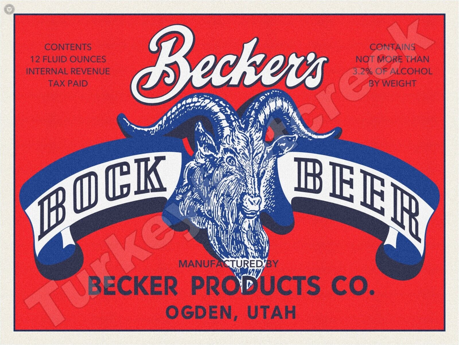 Becker\'s Bock Beer Label 18\