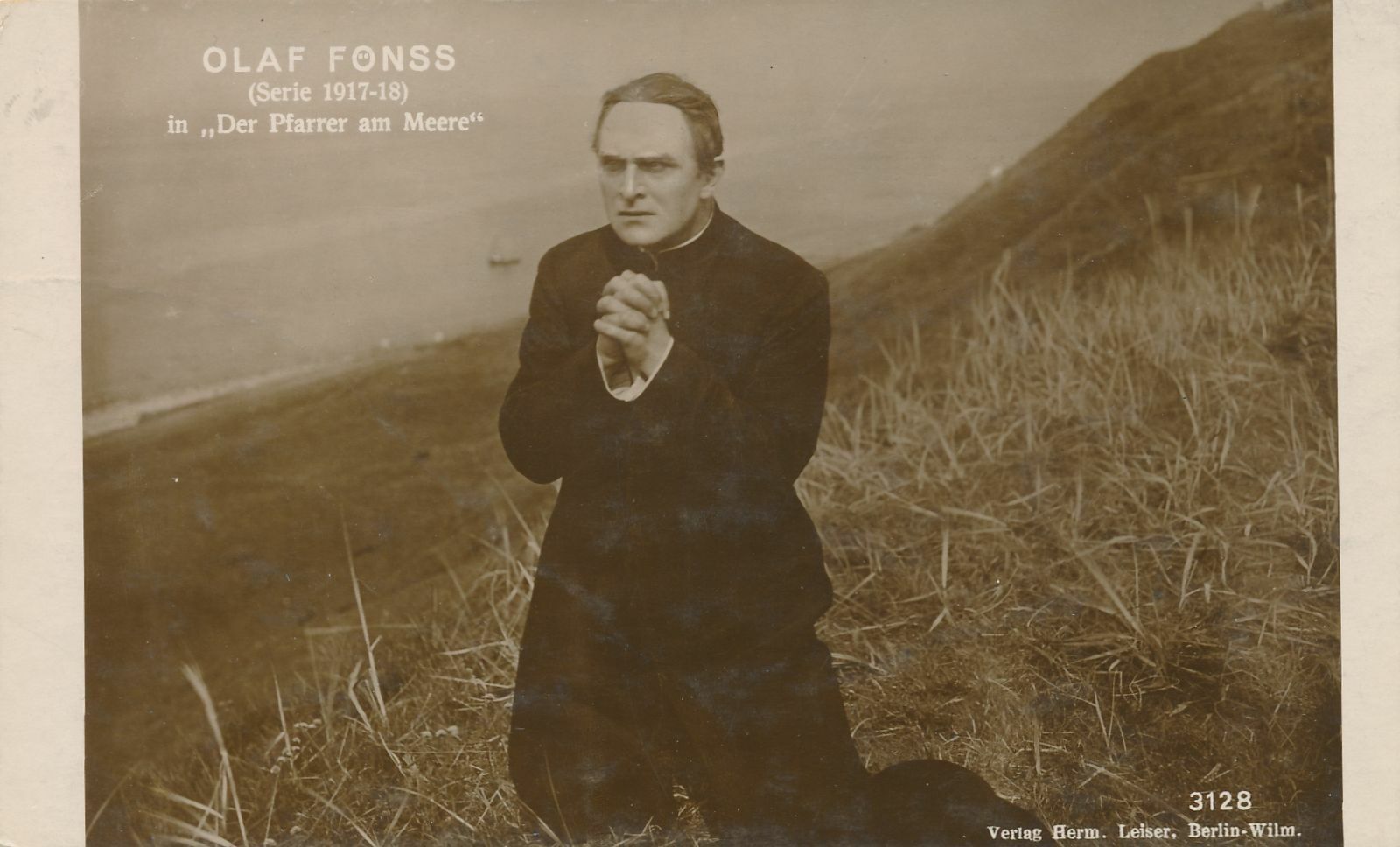 Olaf Fonss Real Photo Postcard - Danish Film Actor