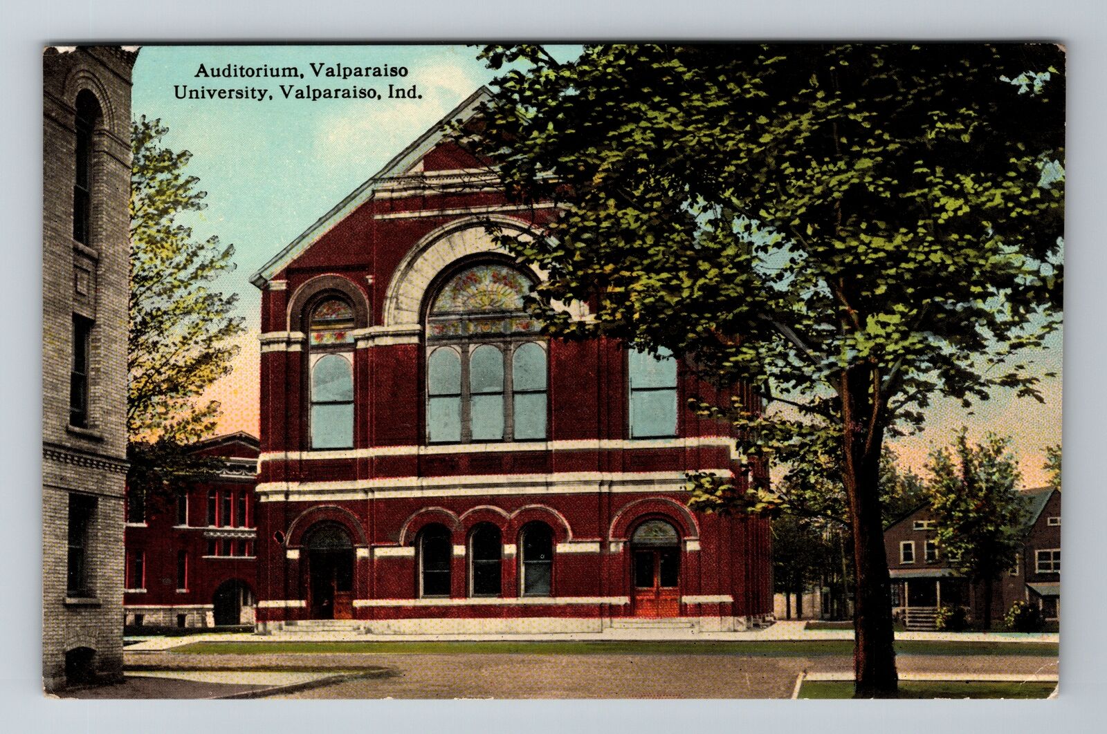 Valparaiso IN-Indiana, Auditorium Valparaiso University, Vintage Postcard