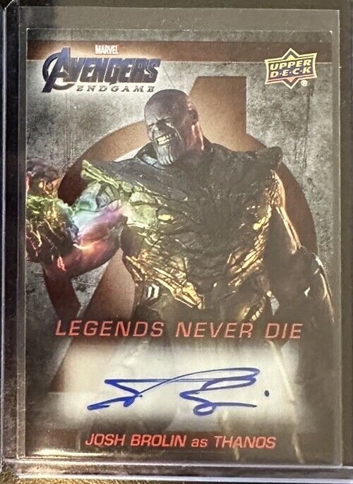 2020 Avengers Endgame Marvel The Movie Autograph Josh Brolin as Thanos Auto