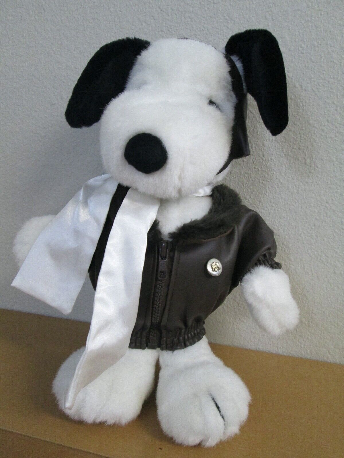 Vintage Snoopy Plush Stuffed Toy 1992 Peanuts Pilot Flying Ace 13