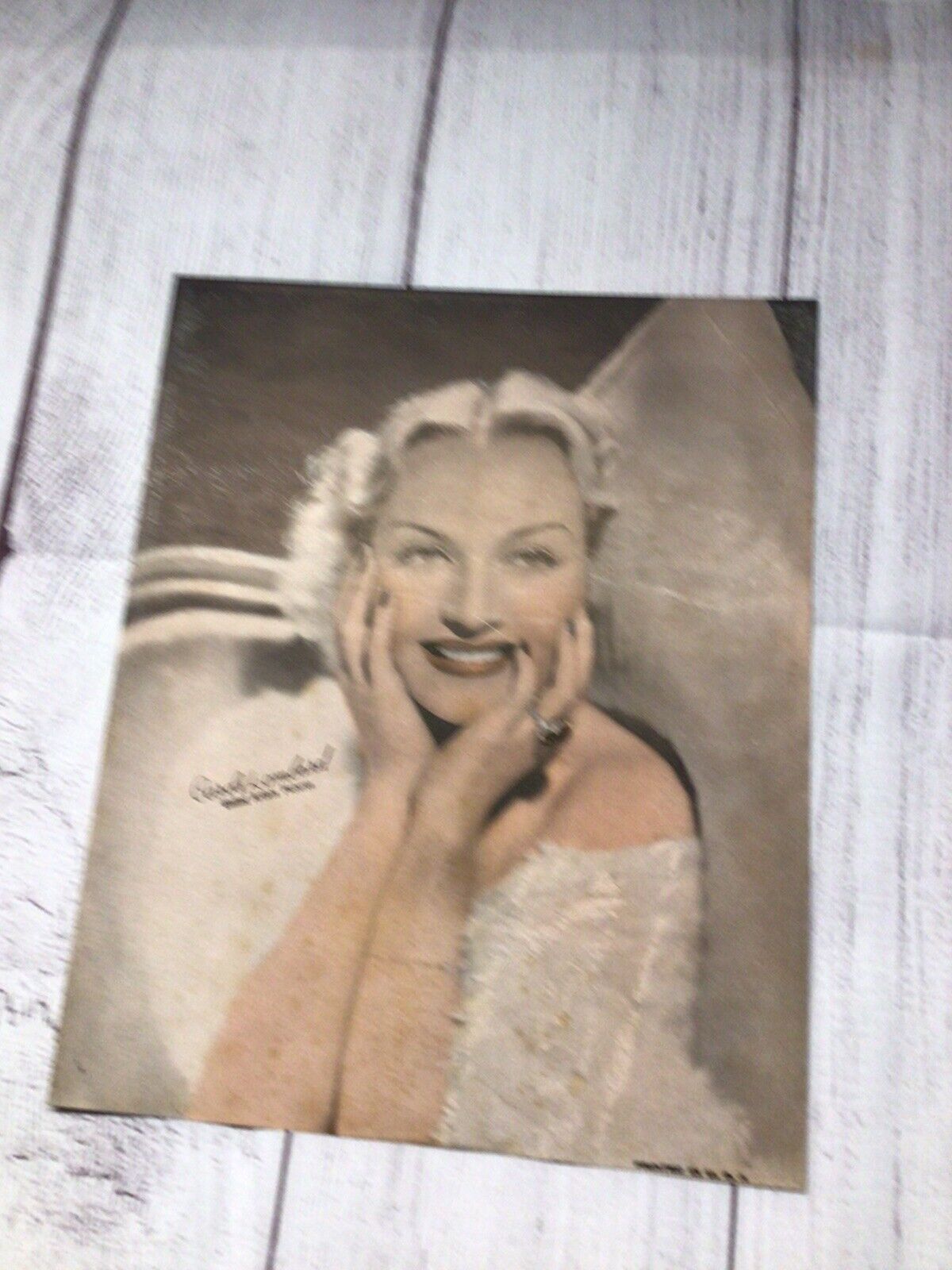 Vintage Carole Lombard 1930s Movie Star United Artists Pictures Print Photo