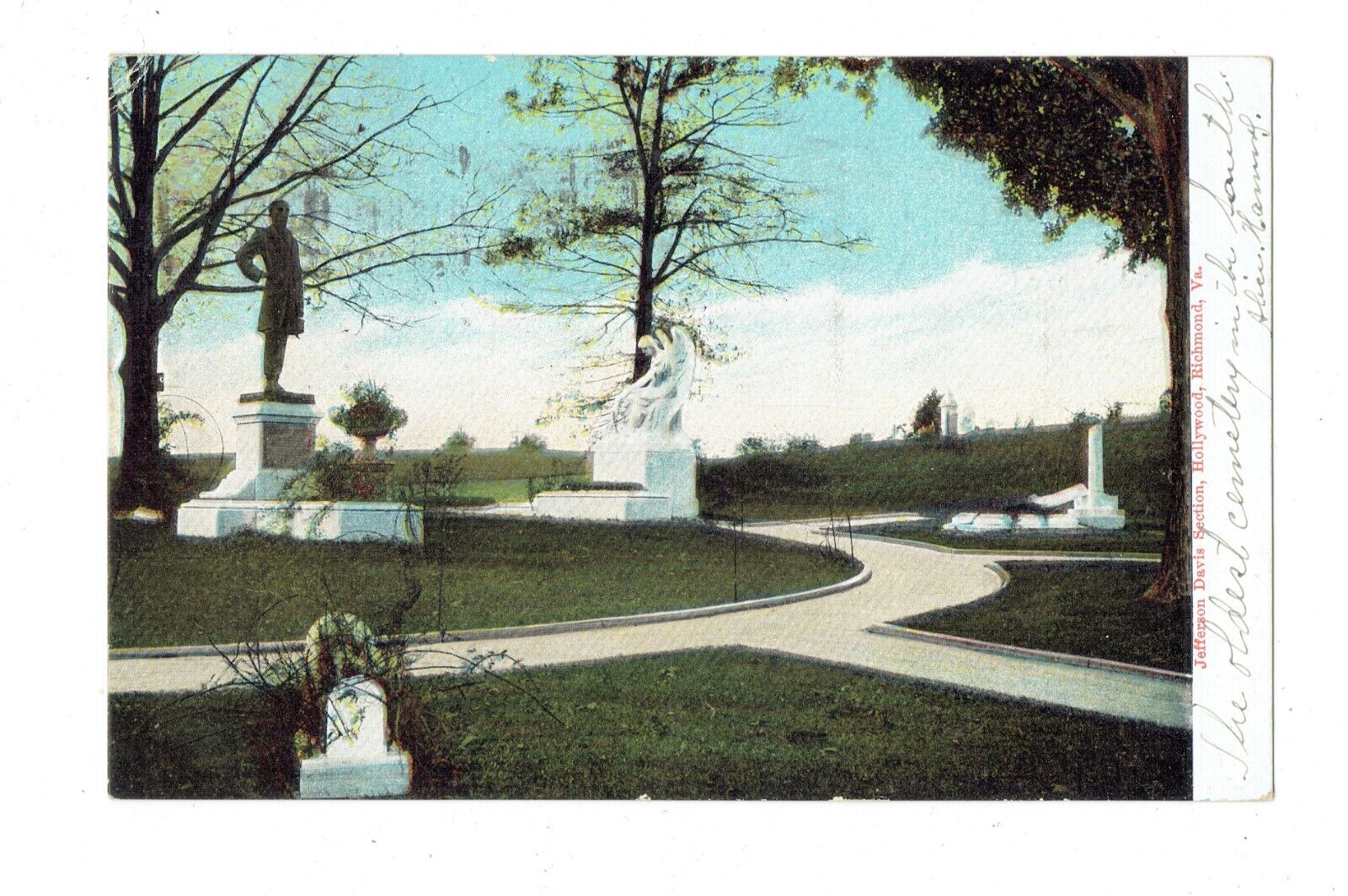 Postcard Vin (1)VA,Richmond Jefferson Davis Section Hollywd Cem 594 P 1907  (546
