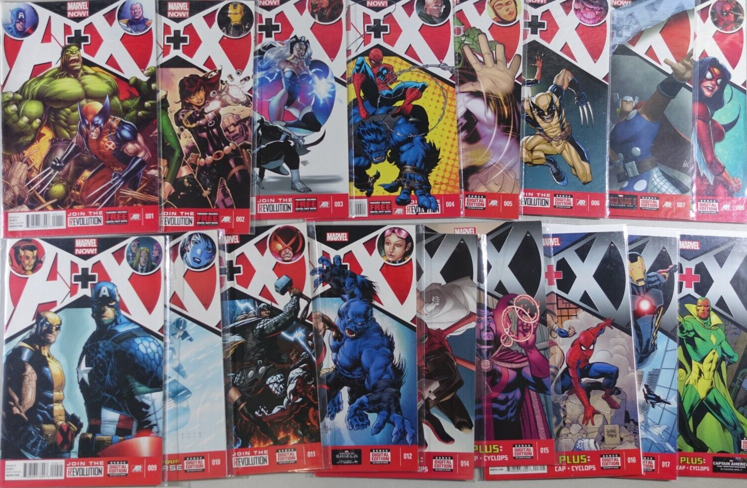 A+X #1-18 Comic Lot Marvel Now Avengers X-Men 1st Printings MCU 2012