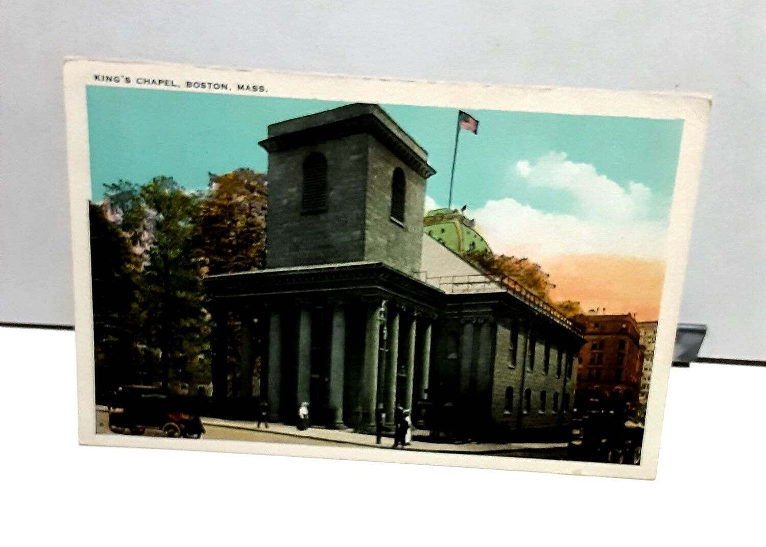 Vintage c 1920s Kings Chapel Boston Massachusetts Post Card