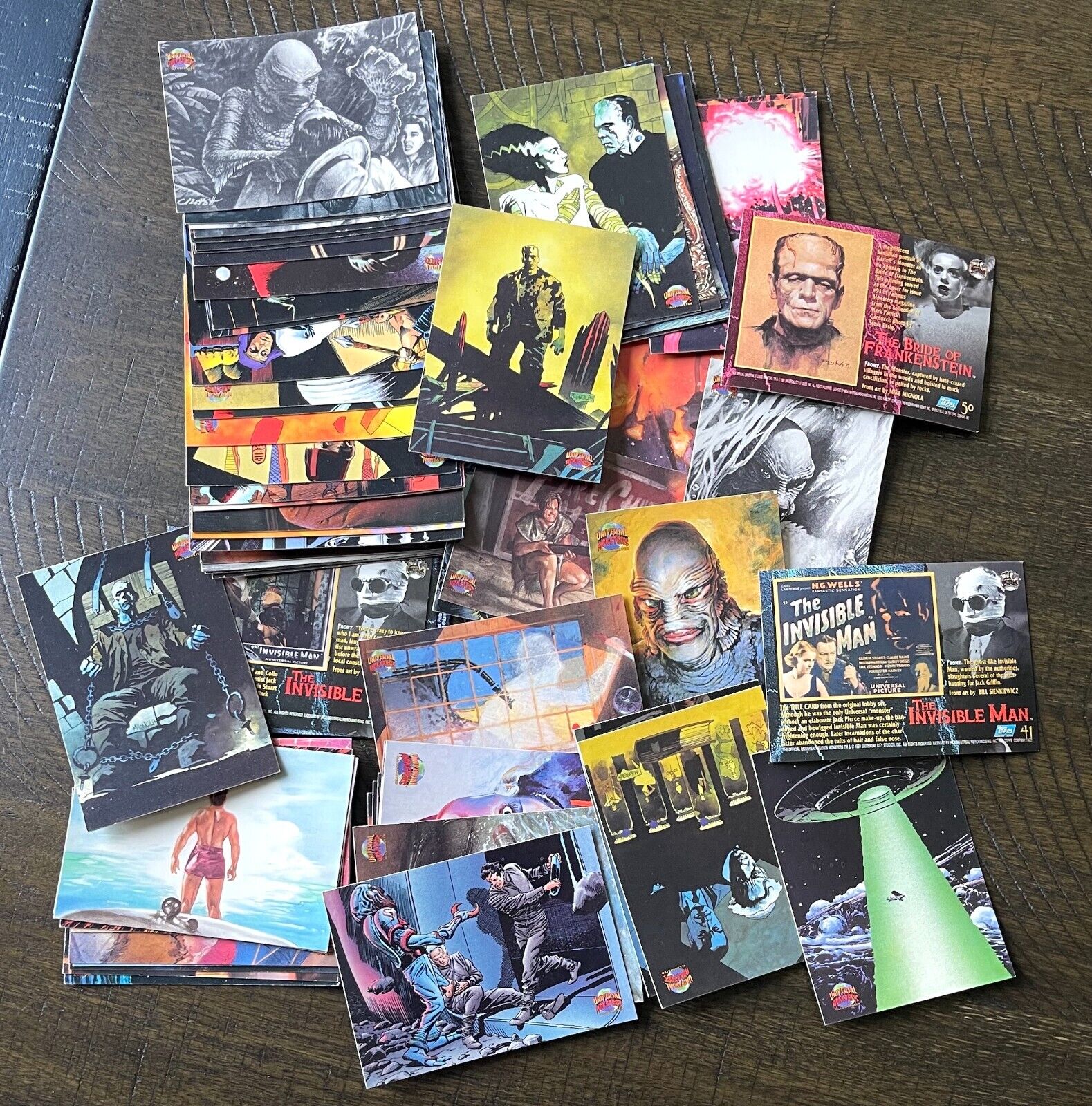 Topps Universal Monsters Trading Cards Lot 69 Cards