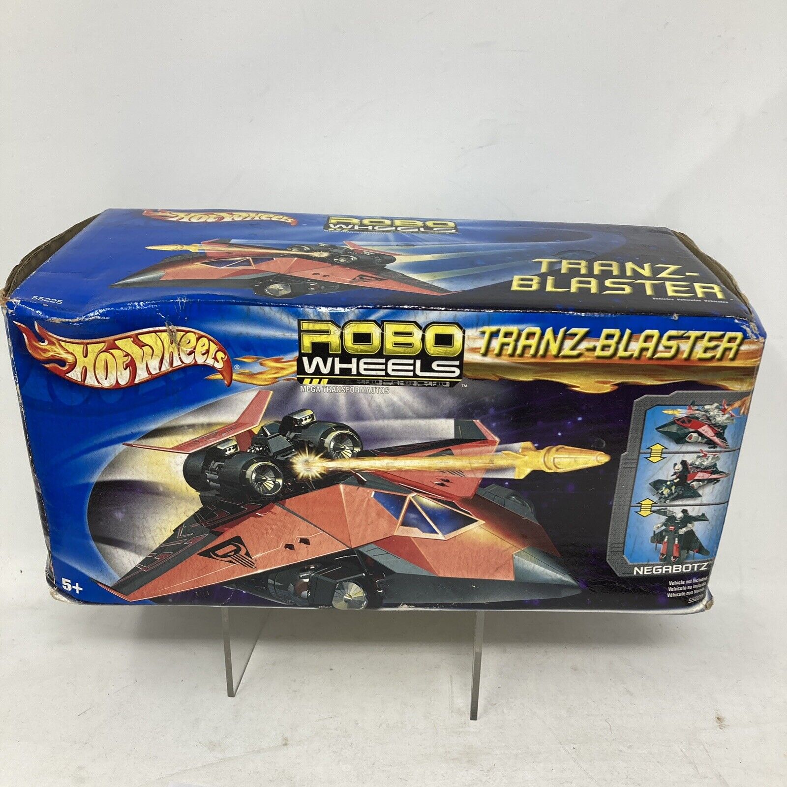 Rare Hot Wheels Robo Wheels Negabotz Tranz blaster - Unopened - Bandai Mattel