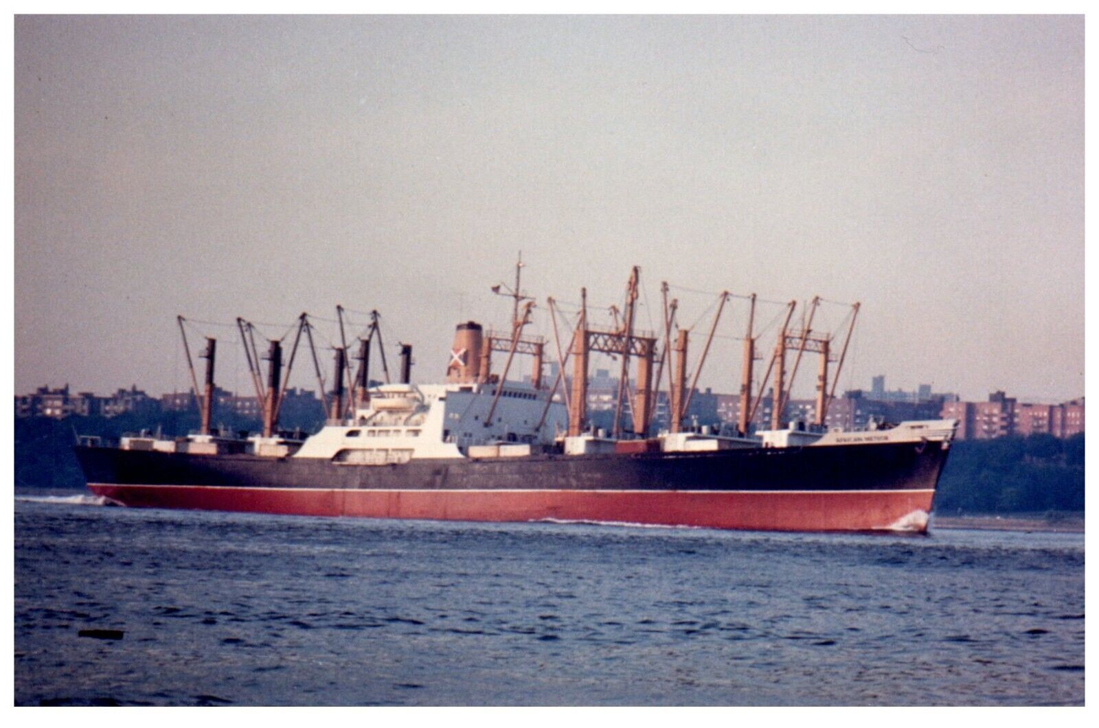 Old Dominion State (1963) General Cargo Ship States Marine Lines Photo VTG 4x6\