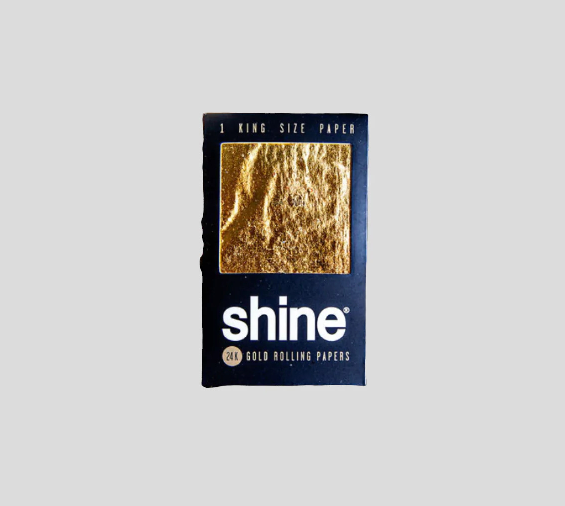Shine 24k Gold King Size Rolling Papers  (12 Count)