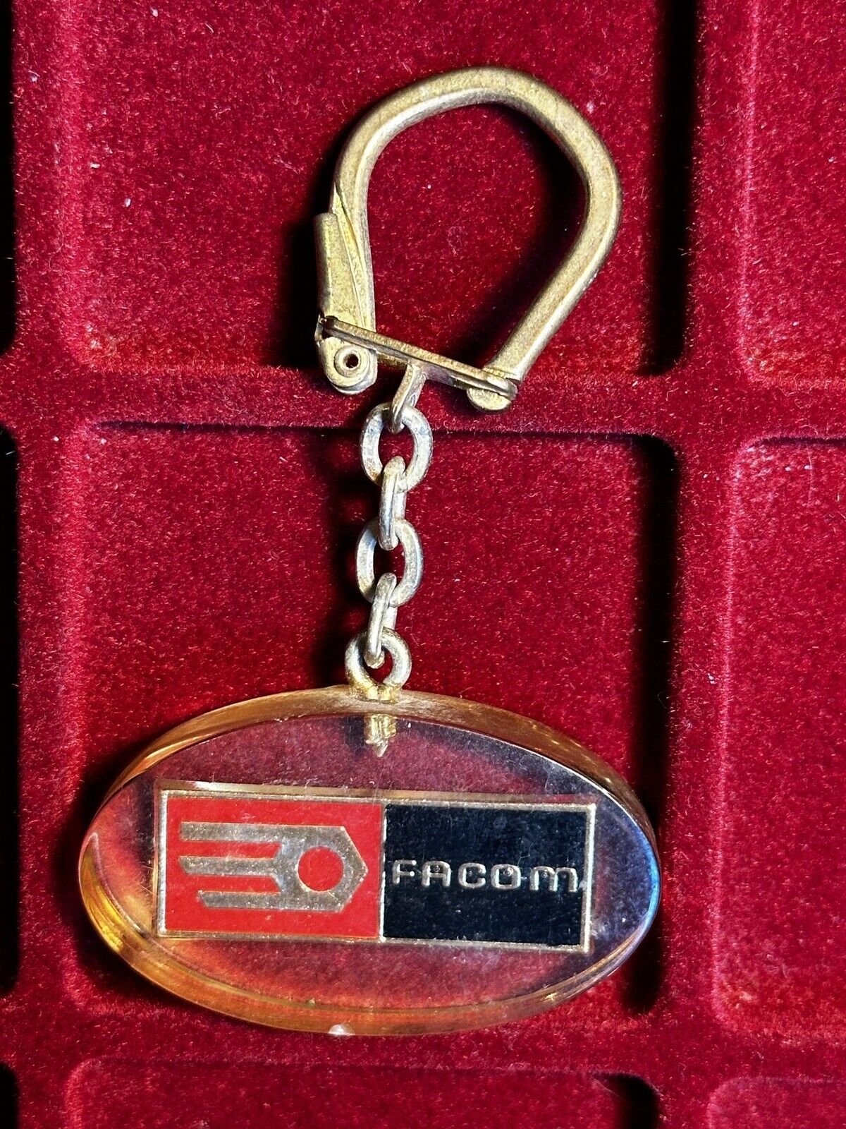 Rare Antique FACOM Bourbon Keychain