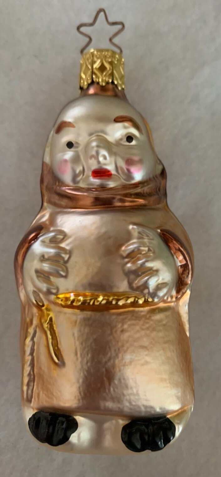 NEW Vintage INGE GLAS Monk Glass Ornament Germany Old World Christmas 4\