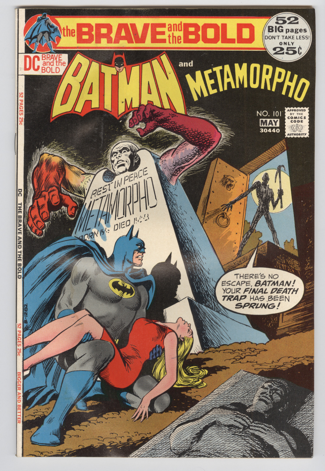 Brave and the Bold #101 April 1972 G/VG 52-Page Giant Batman, Metamorpho
