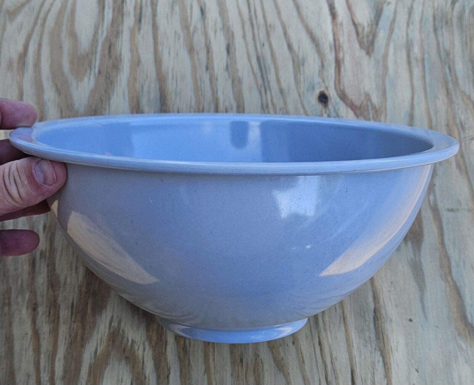 Vintage Texas Ware #125 Light Blue/Gray SOLID Mixing Bowl Melamine READ DESC