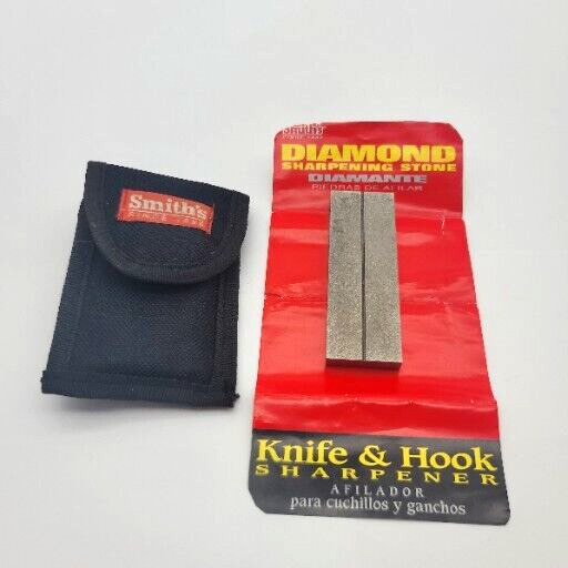 Smith\'s Diamond Knife & Hook Sharping Stone with Nylon Pouch and Instructions