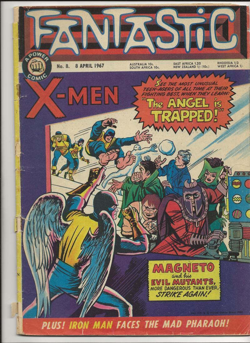 Fantastic #8 British X-Men Cover 1967
