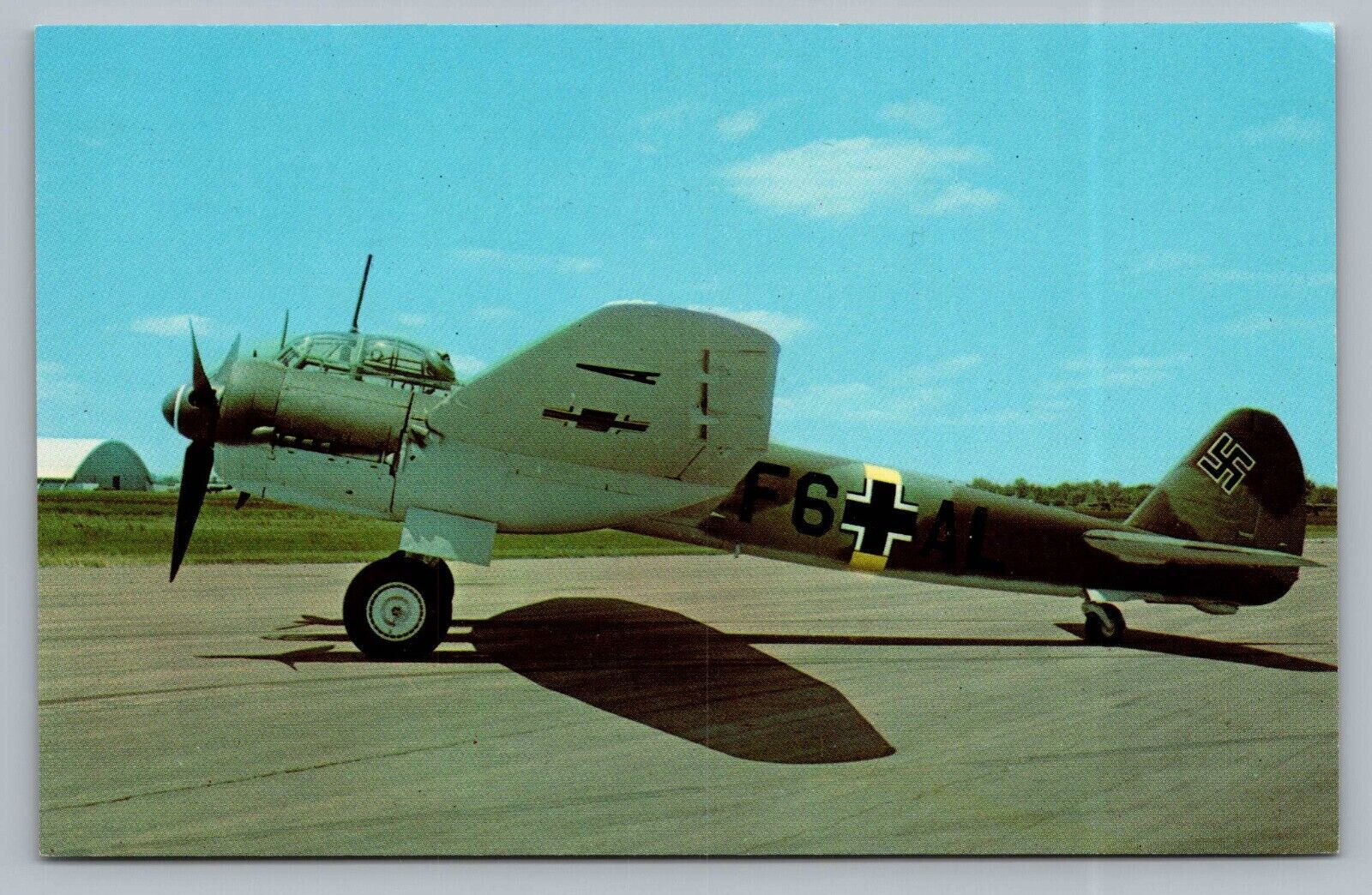 Junkers JU-88D-1 Zerstoerer WWII Airplane Air Force W-P AFB OH Vtg Postcard P9