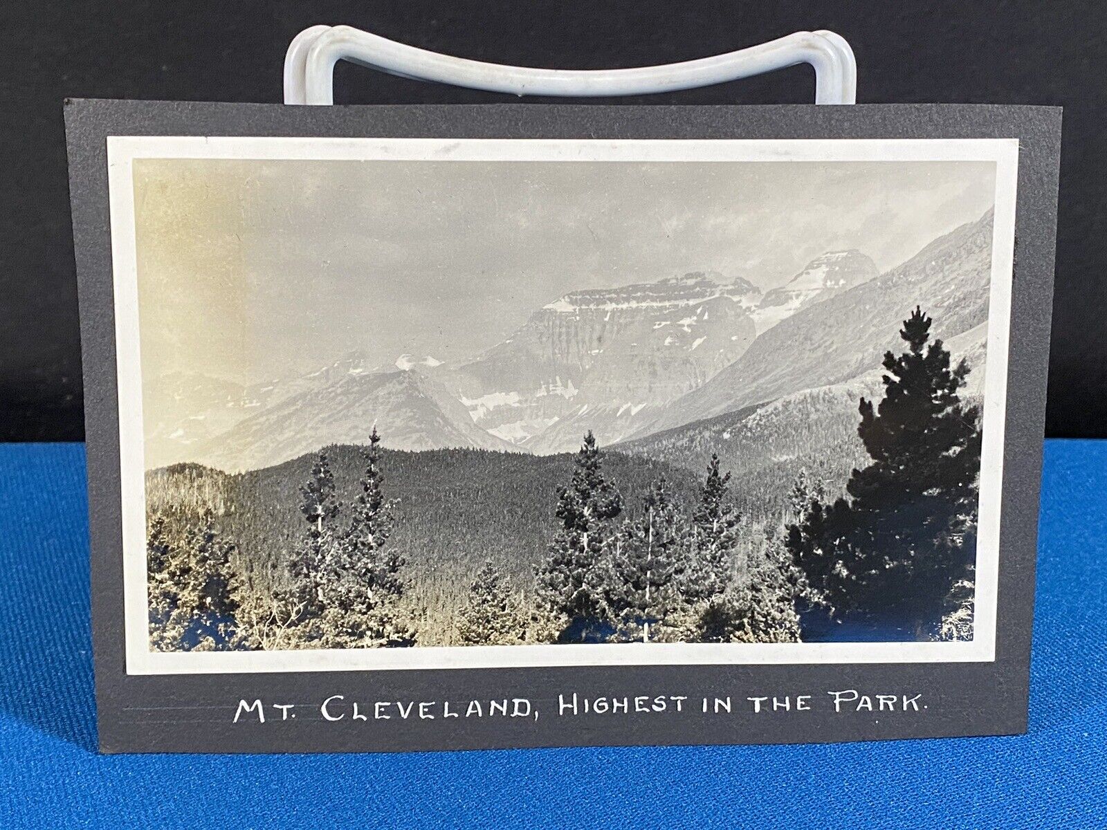 Mount Cleveland Glacier National Park Montana Antique 1927 Photo - George Abeel