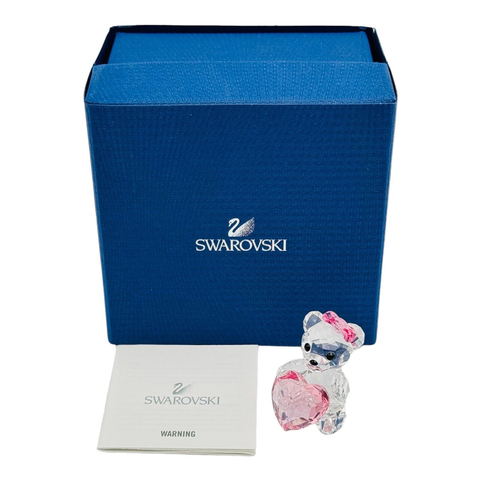 Swarovski Crystal Only For You Kris Bear Figurine Teddy Heart #1096732 IN BOX