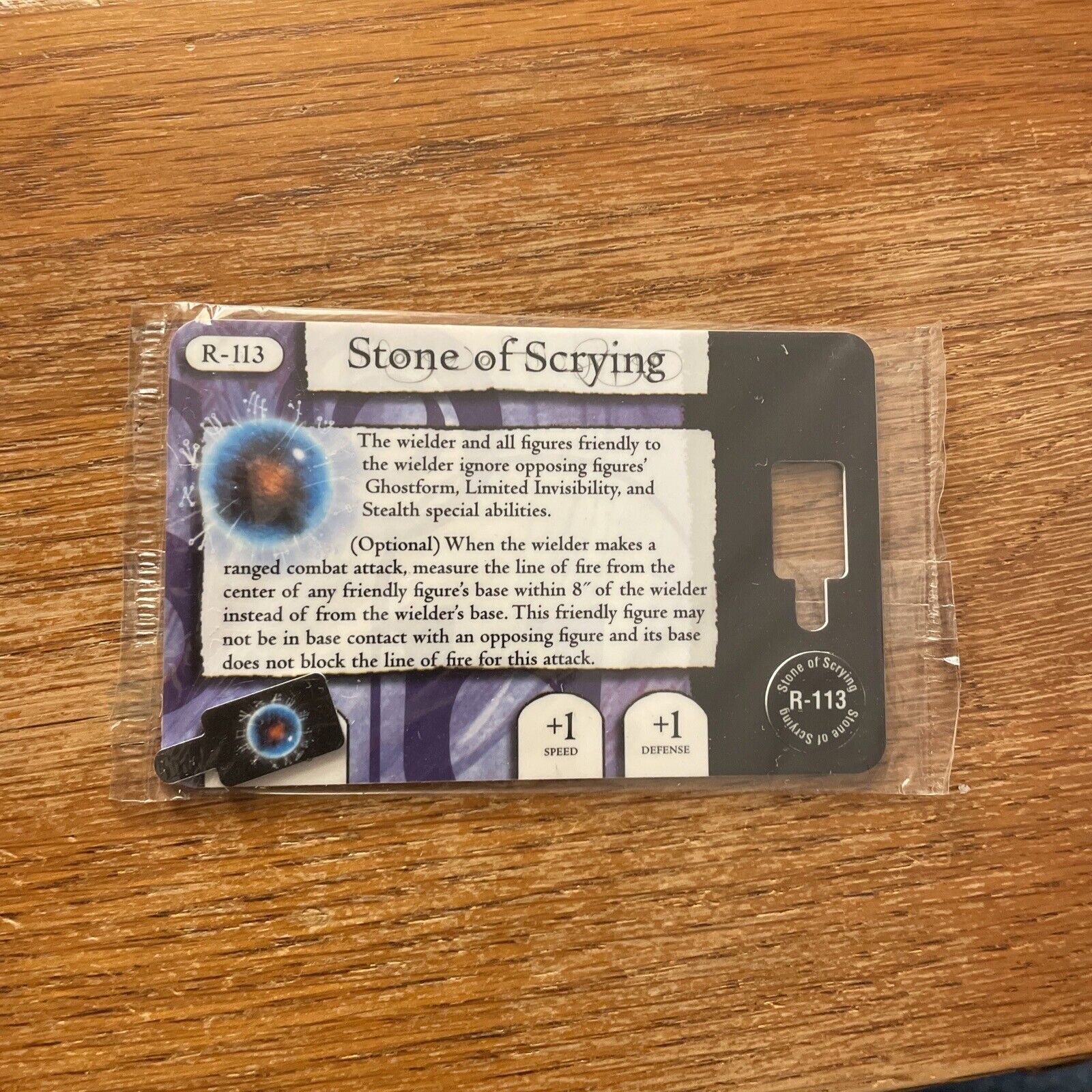 Mage Knight Relic Card R-113 Stone of Scrying WizKids 2004 Super Rare SP