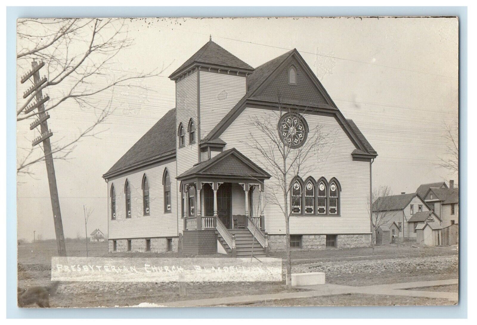 c1910\'s Presbyterian Church Blasdell New York NY RPPC Photo Antique Postcard