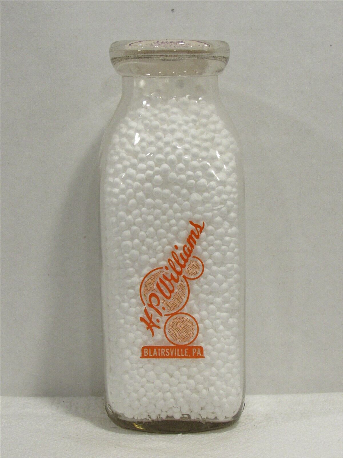 TSPP Milk Bottle H P Williams Dairy Blairsville PA INDIANA CO Jack & Bean Stalk