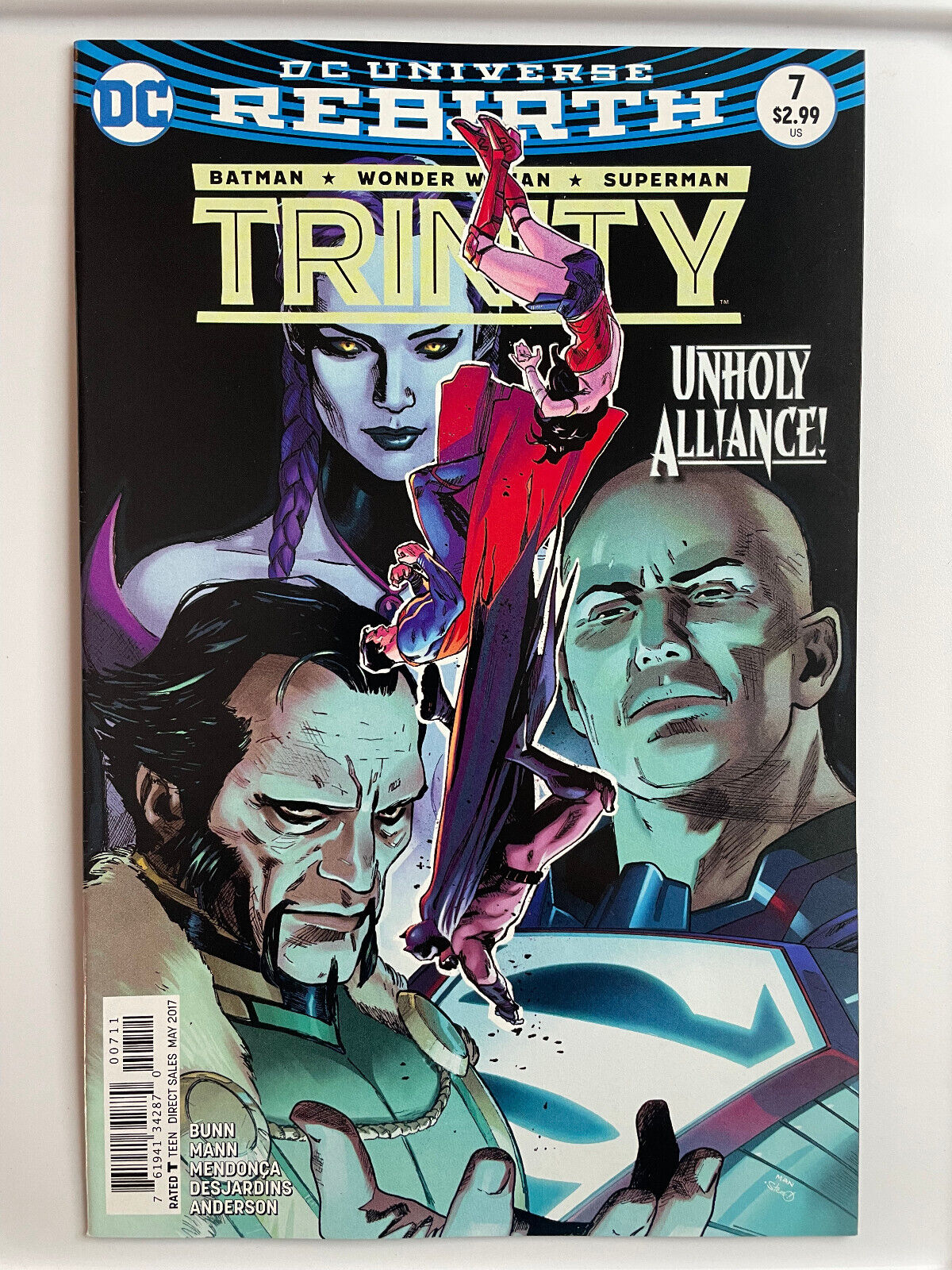 Trinity #8 DC Universe Rebirth 2017 NM 2016 Batman Wonder Woman Superman
