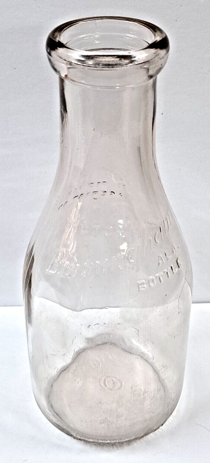 Vintage glass milk bottle VICTORY BIRMINGHAM ALA.  one quart size Alabama