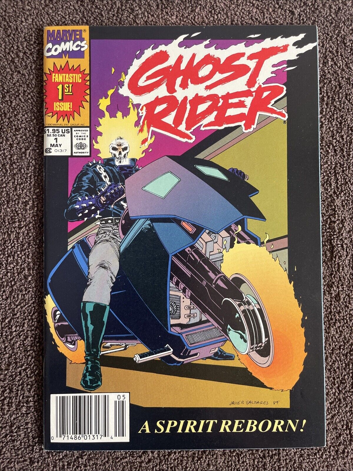 GHOST RIDER #1 (Marvel, 1990) 1st Danny Ketch 1st Deathwatch Newsstand
