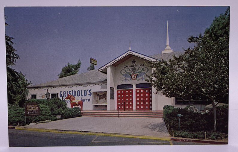 Griswold’s Smorgasbord Restaurant Redlands Claremont California CA, VTG Postcard