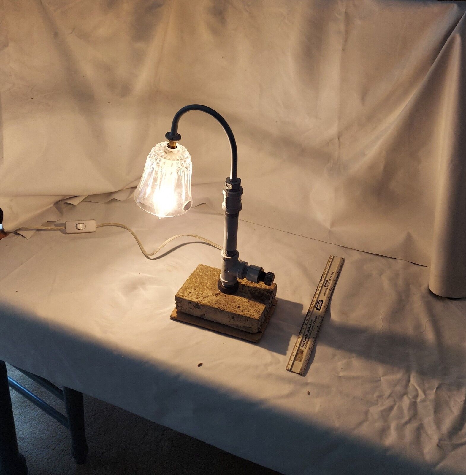 Handcrafted Industrial Gooseneck Desk Lamp 