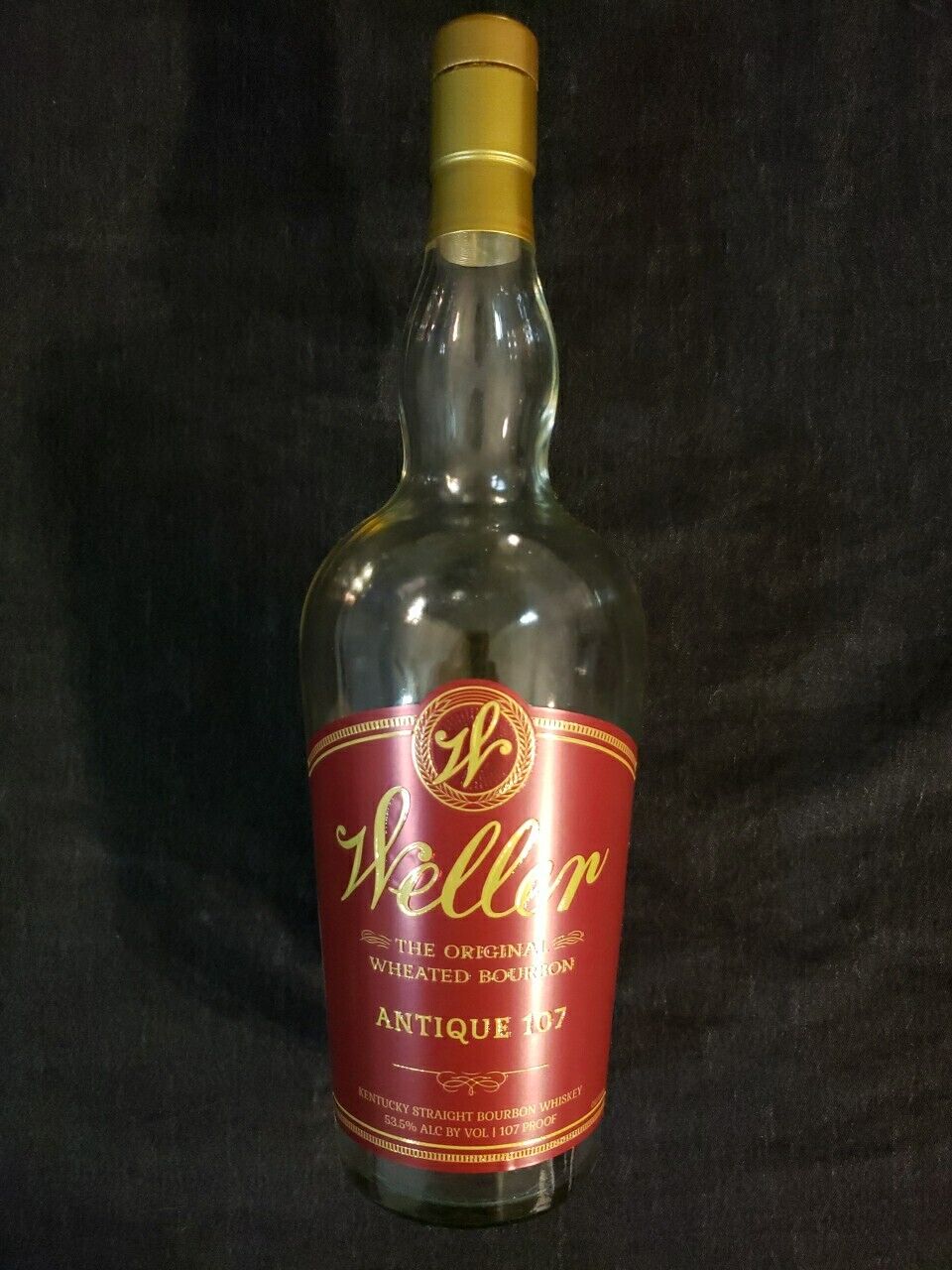 Weller Antique 107 Bourbon Bottle-Empty