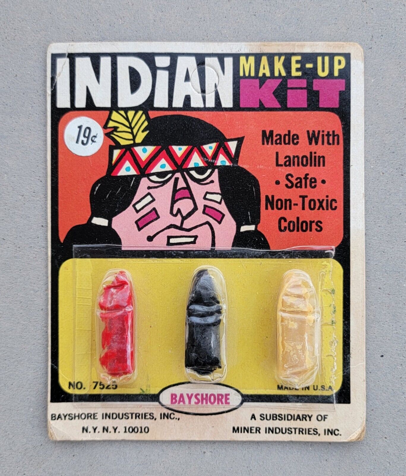 1960s Vintage MOC Bayshore Halloween Native MakeUp Kit Rare