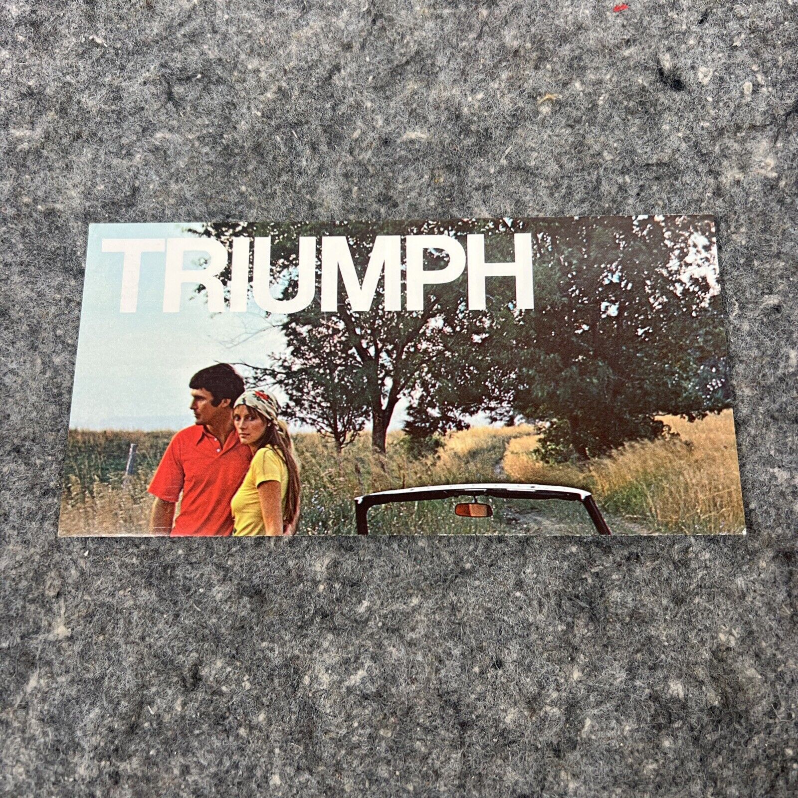 Vintage Original 1972 Triumph Full Line Brochure Stag TR6 GT6 Spitfire Foldout