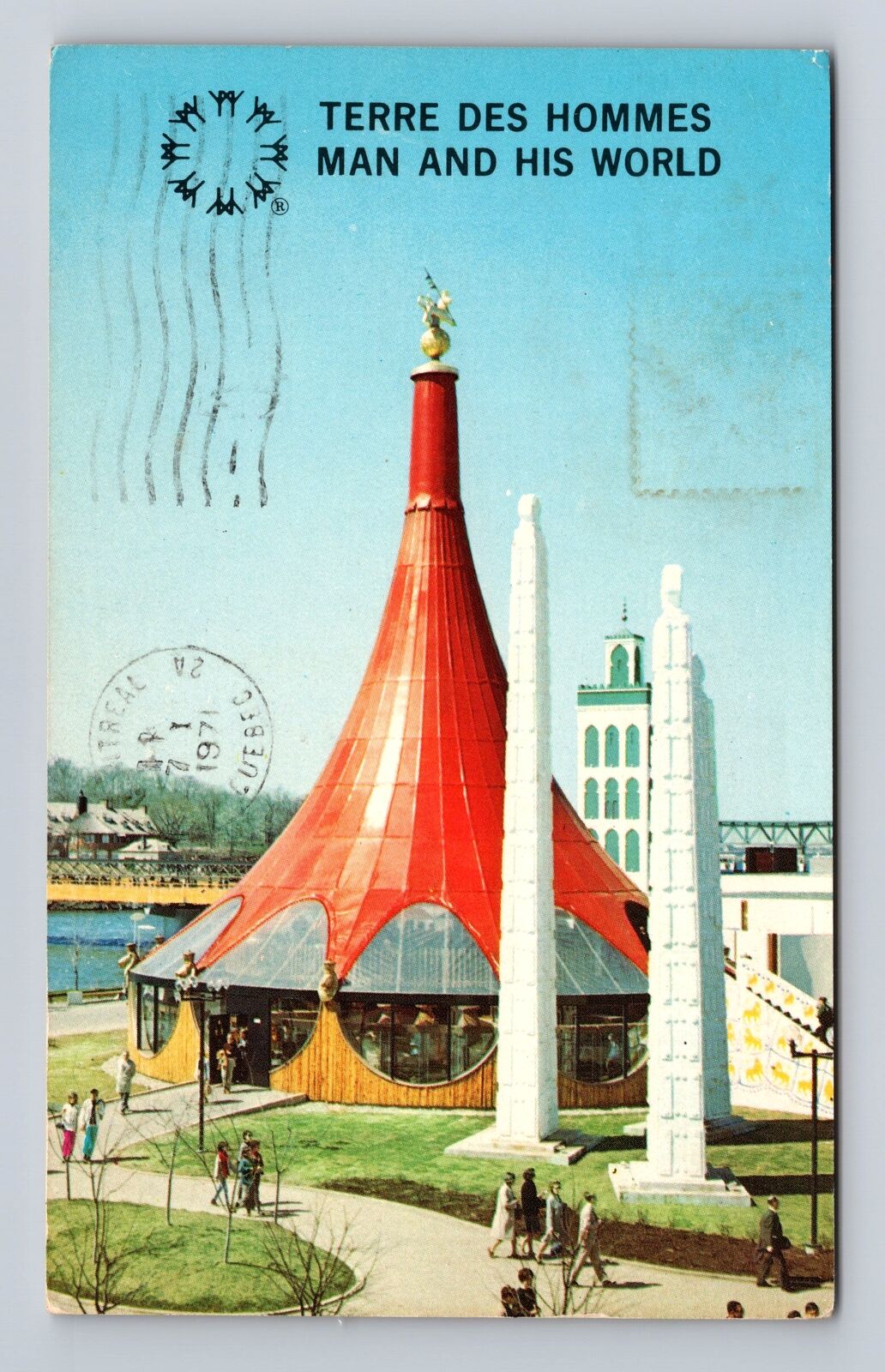 Montreal Quebec- Canada, Man And His World, Antique, Vintage Souvenir Postcard