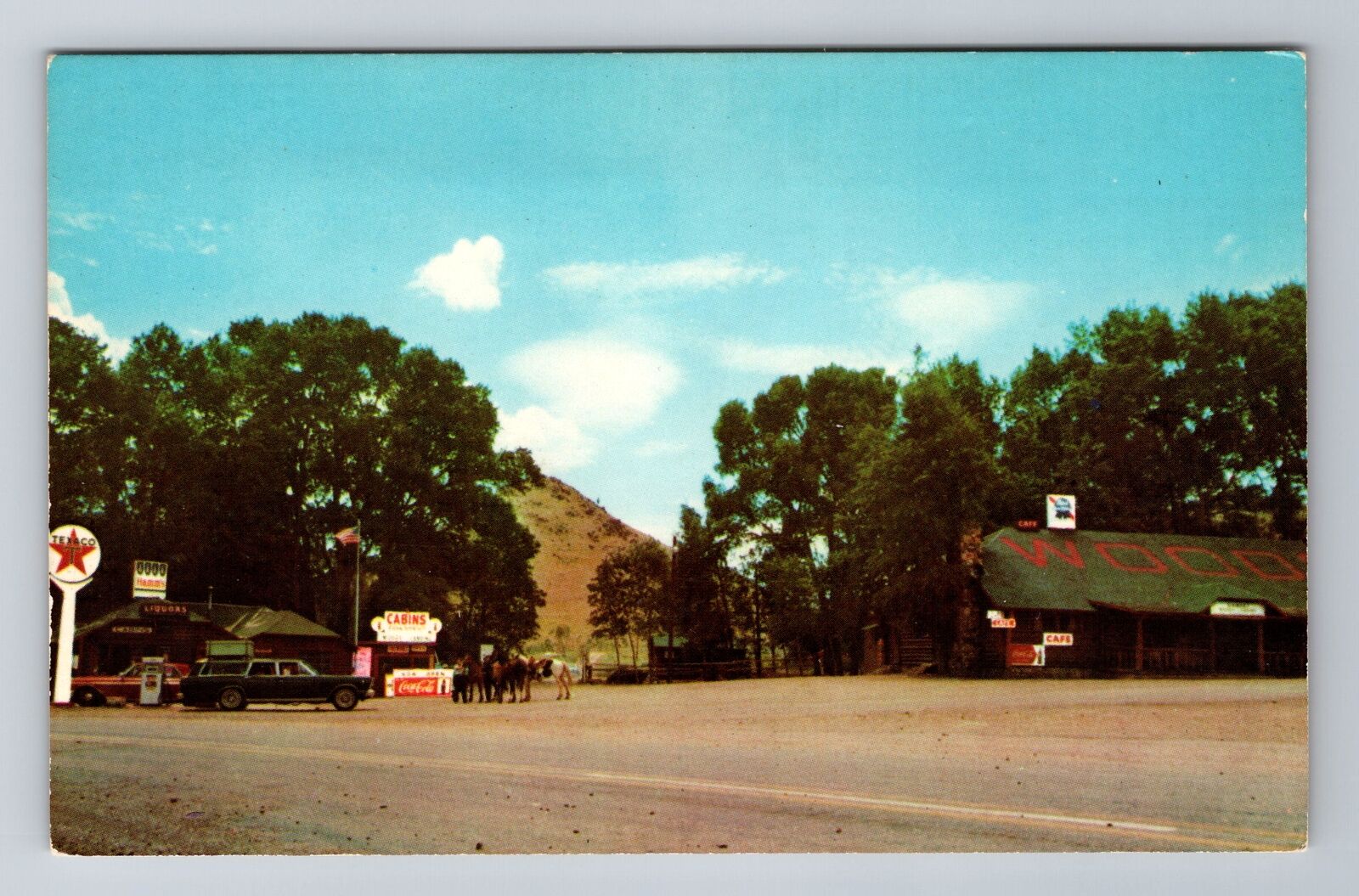 Laramie WY-Wyoming, Woods Landing, Antique, Vintage Souvenir Postcard