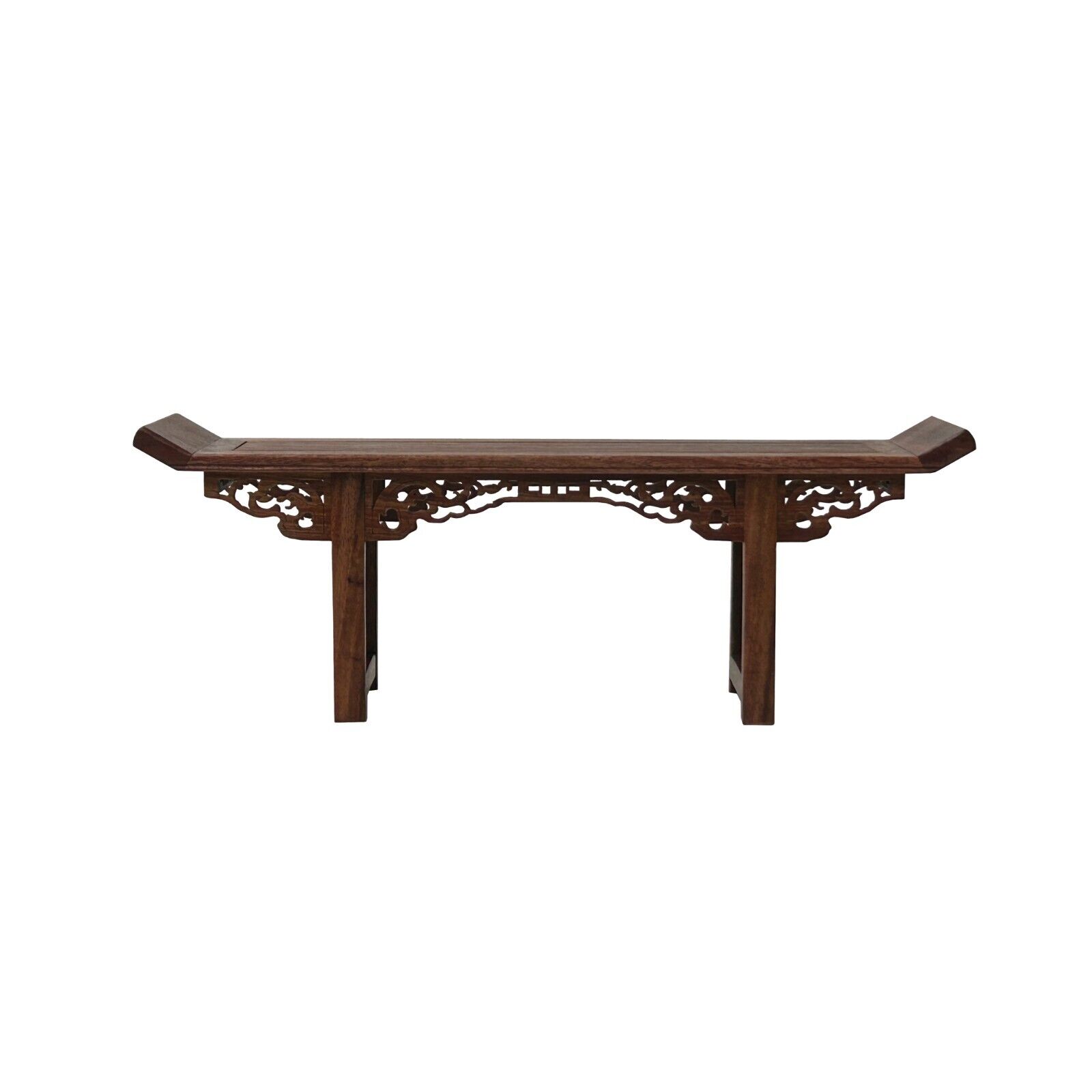 Chinese Rosewood Handmade Miniature Altar Table Display Decor Art ws3744