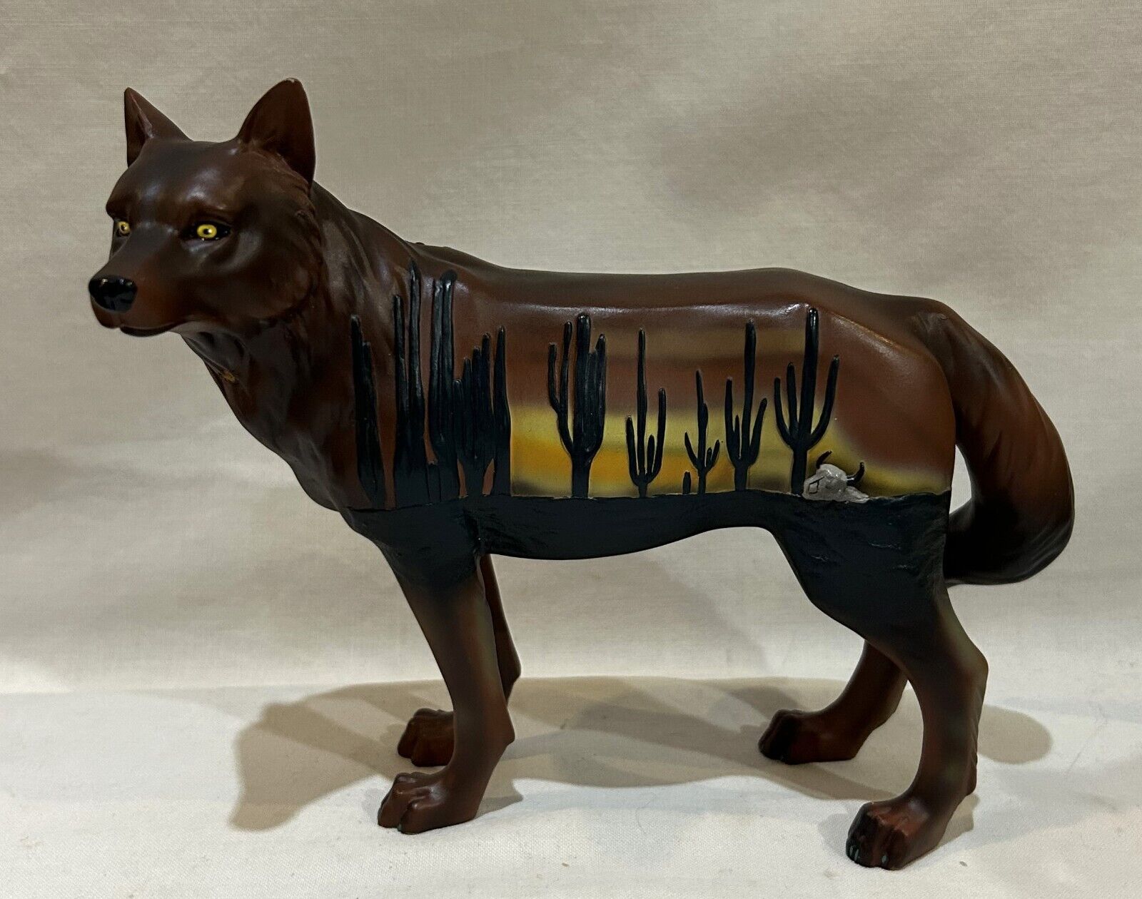 Call of the Wolf Figurine by Westland Giftware Desert Wolf 