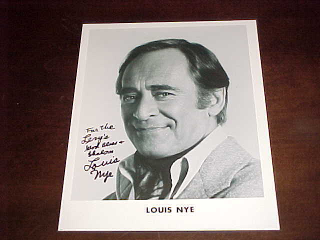 Actor Louis Nye Autographed Signed Photo with inscription 
