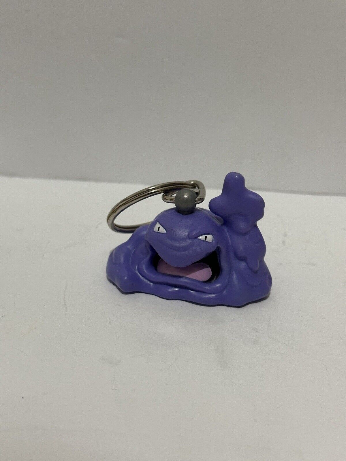 Vintage 1999 Pokemon Nintendo Character Muk Purple Burger King Key Chain Toy
