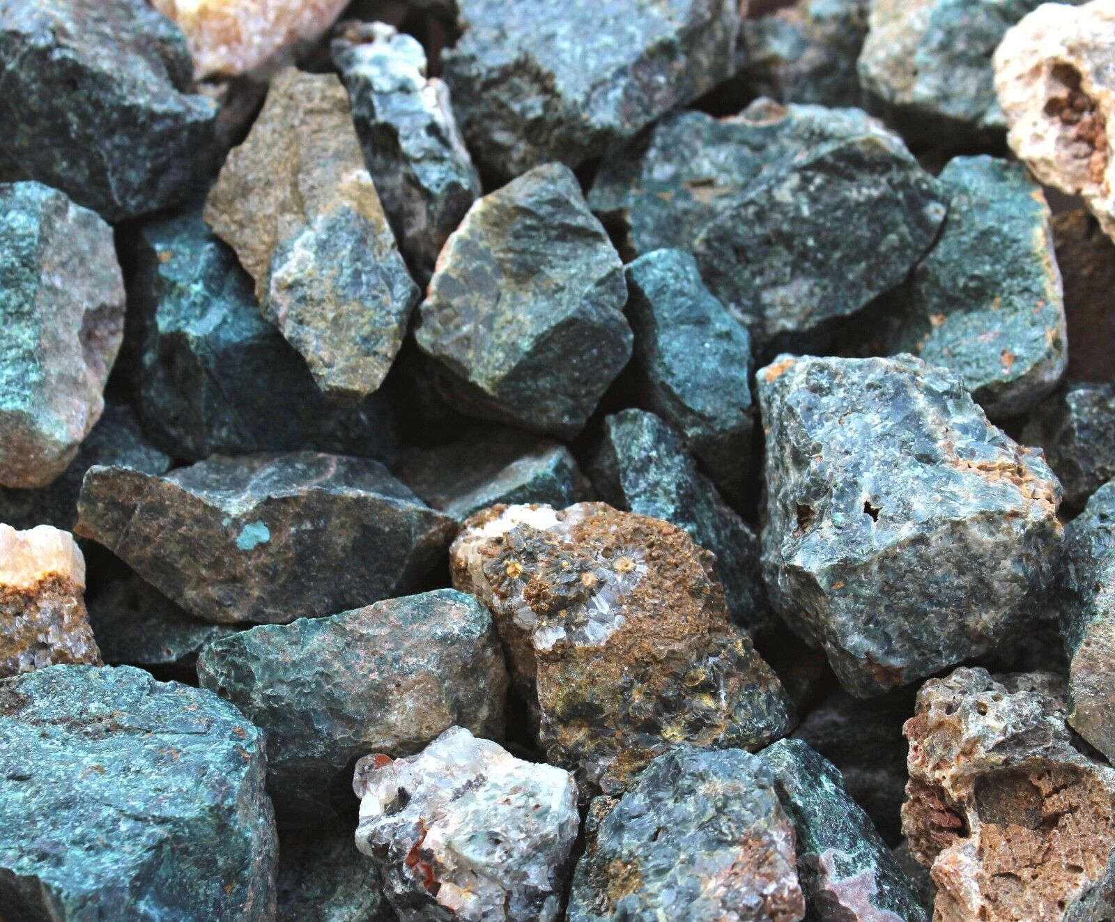 Sea Jasper - Large Rough Rocks for Tumbling - Bulk Wholesale 1LB options