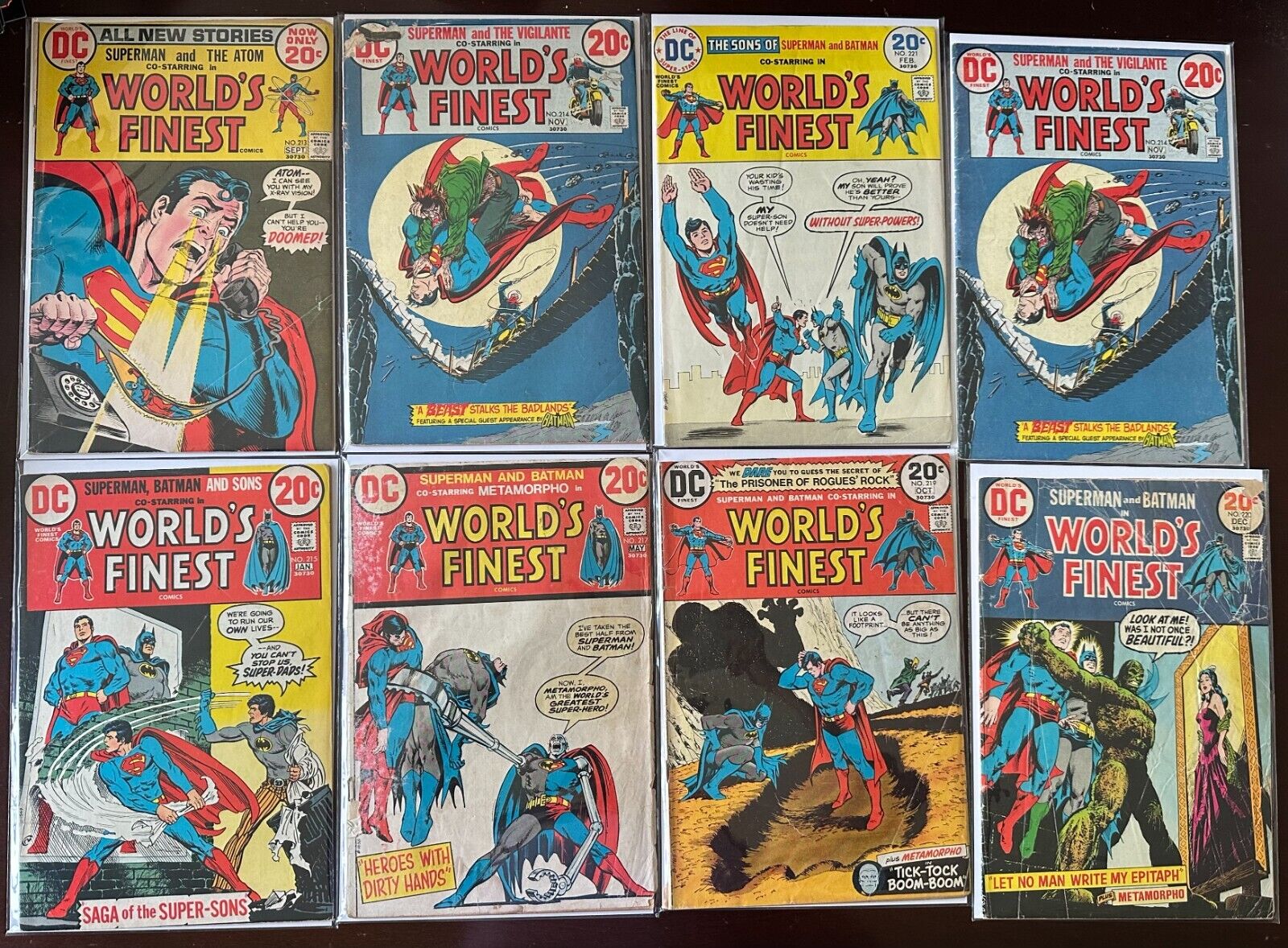 Bronze Age World\'s Finest comic lot from: #213-271 39 diff avg 5.0 (1972-81)