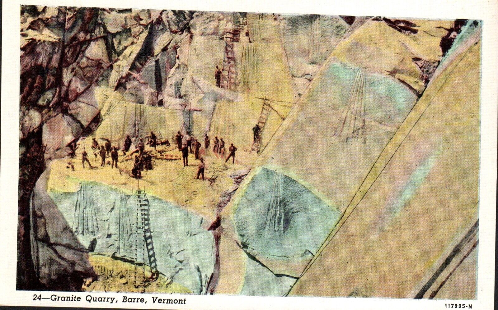 Postcard, Granite Quarry, Barre, Vermont