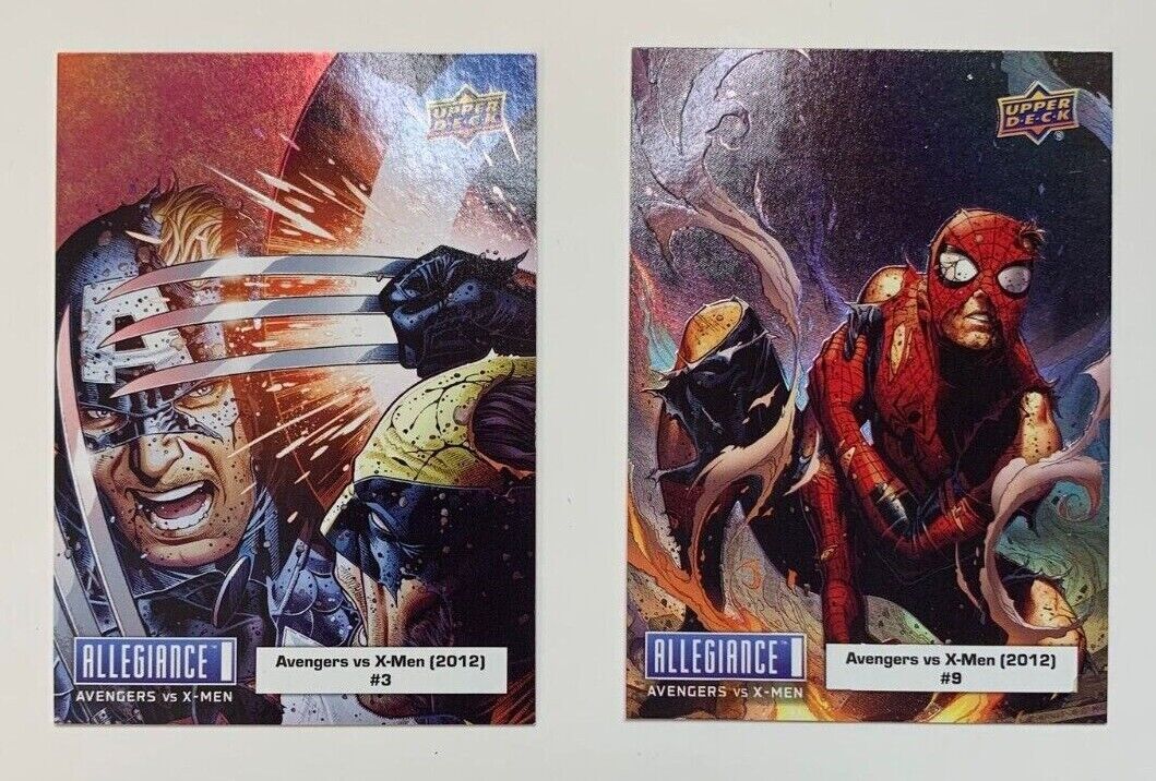 2023 UD Marvel Allegiance AVENGERS vs X-MEN Comic Covers Set (You pick)