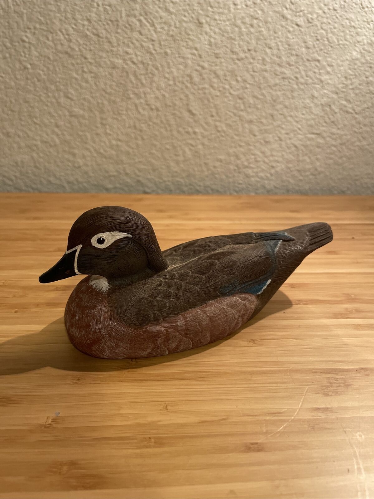 Jennings Decoy Co. Signed Wood duck Hen Decoy Duck