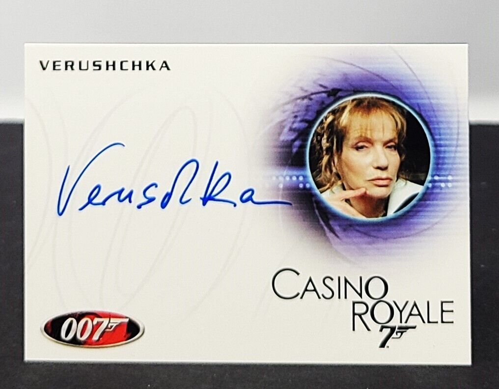 VERUSHCHKA Signed Autograph 2012 James Bond - CASINO ROYAL Card #A186