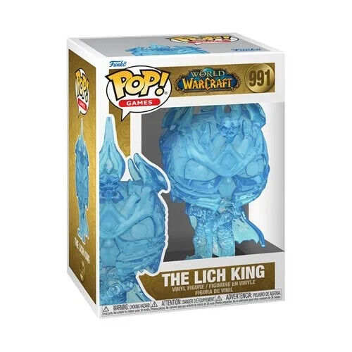Funko POP Games - World of Warcraft The Lich King Figure #991 + Protector
