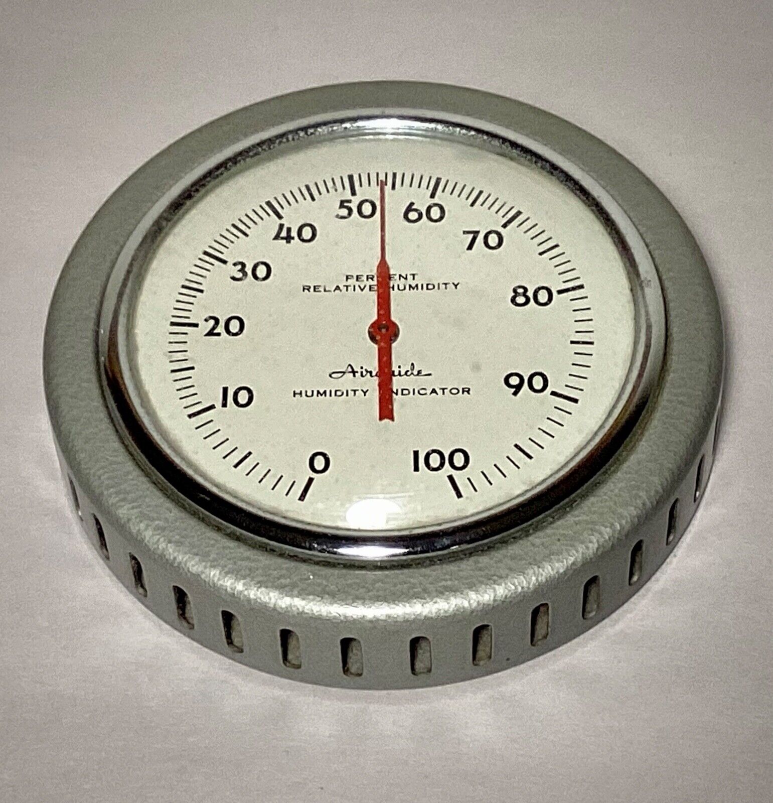 Vintage Mid Century Airguide Humidity Indicator Wall Mount Made In USA