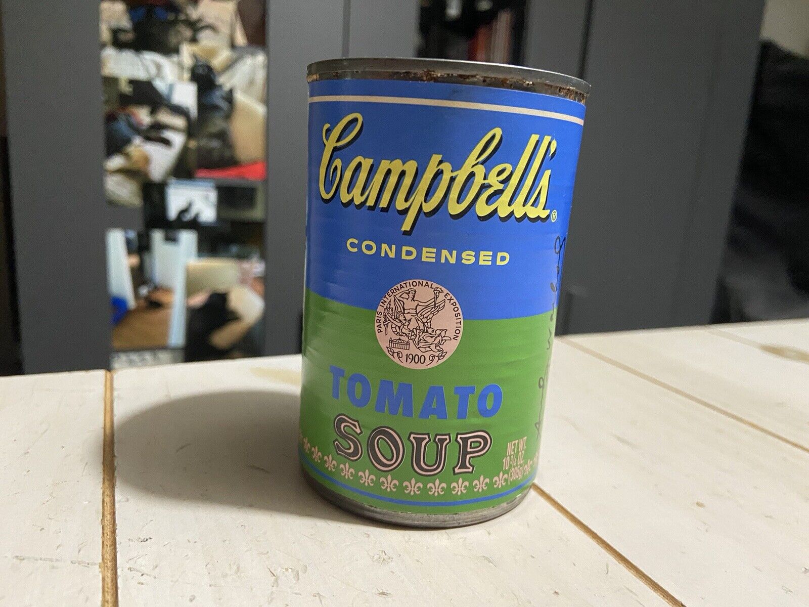 CAMPBELL'S ANDY WARHOL POP ART 50TH ANNIVERSARY TOMATO SOUP CAN