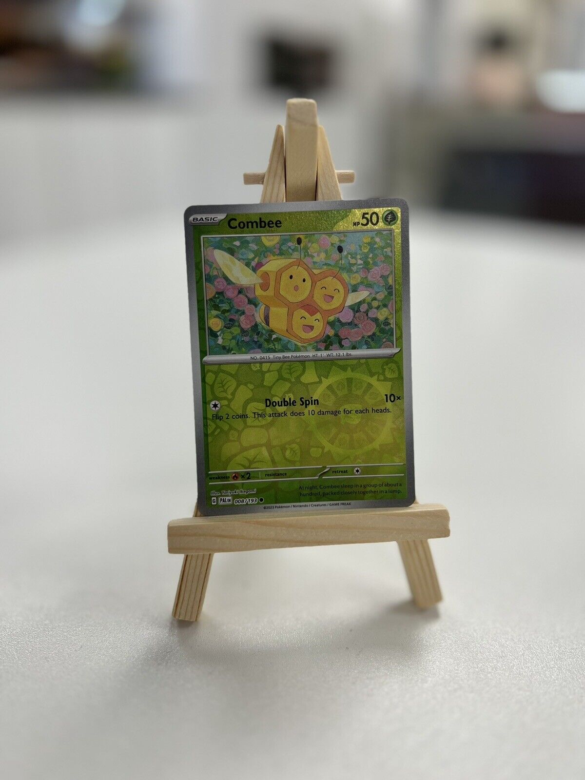 Rare Pokémon Combee Holo Card Nintendo